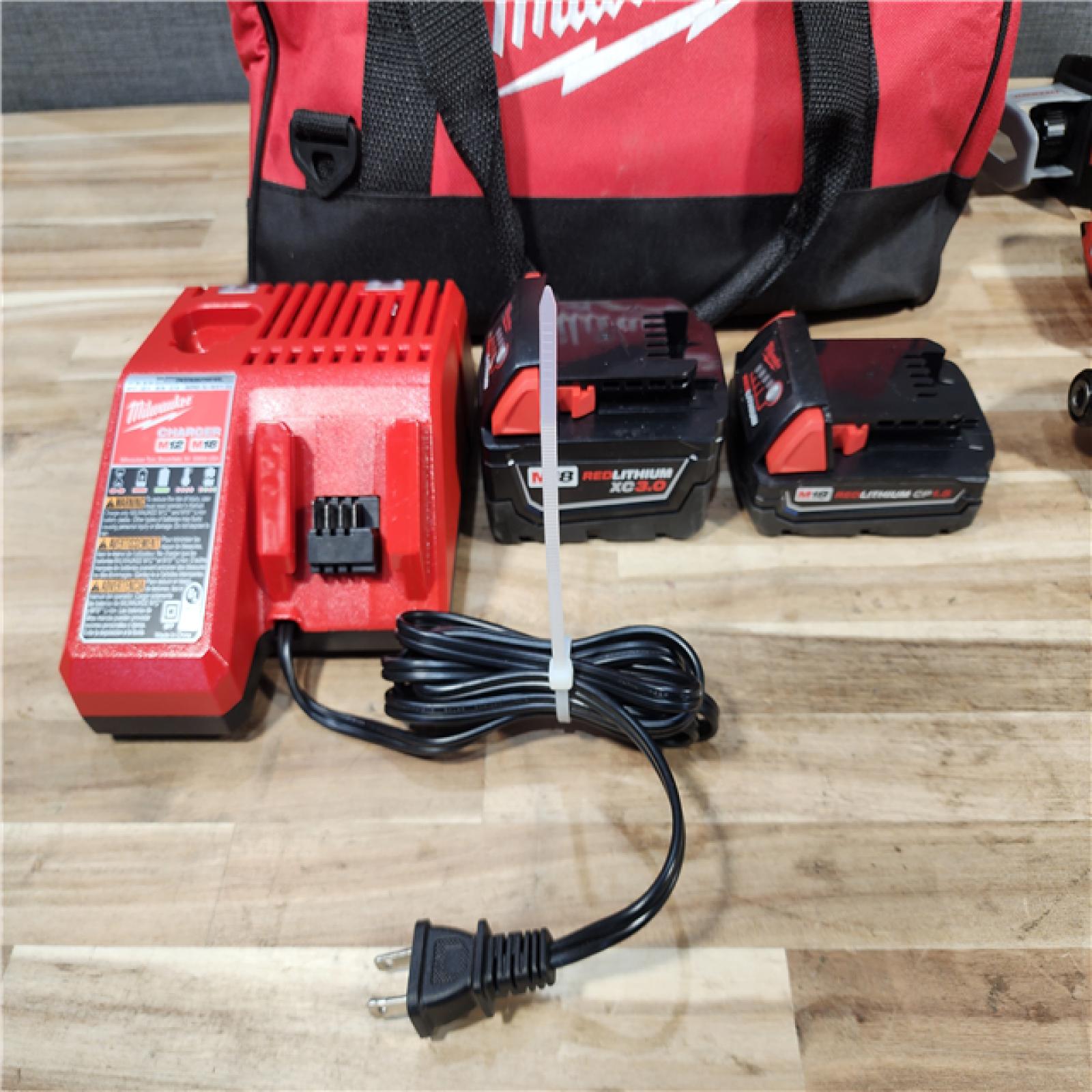 HOUSTON LOCATION - AS-IS Milwaukee 5 Tool Combo Kit W/ (2) Battery & Charger