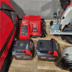 HOUSTON LOCATION - AS-IS M18 18-Volt Lithium-Ion Cordless Combo Kit 6-Tool with 2-Batteries, Charger and Tool Bag