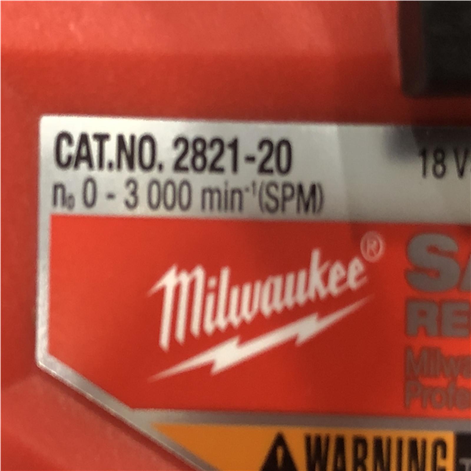 AS-IS Milwaukee FUEL GEN-2 18V Lithium-Ion Brushless Cordless SAWZALL Reciprocating Saw (Tool-Only)