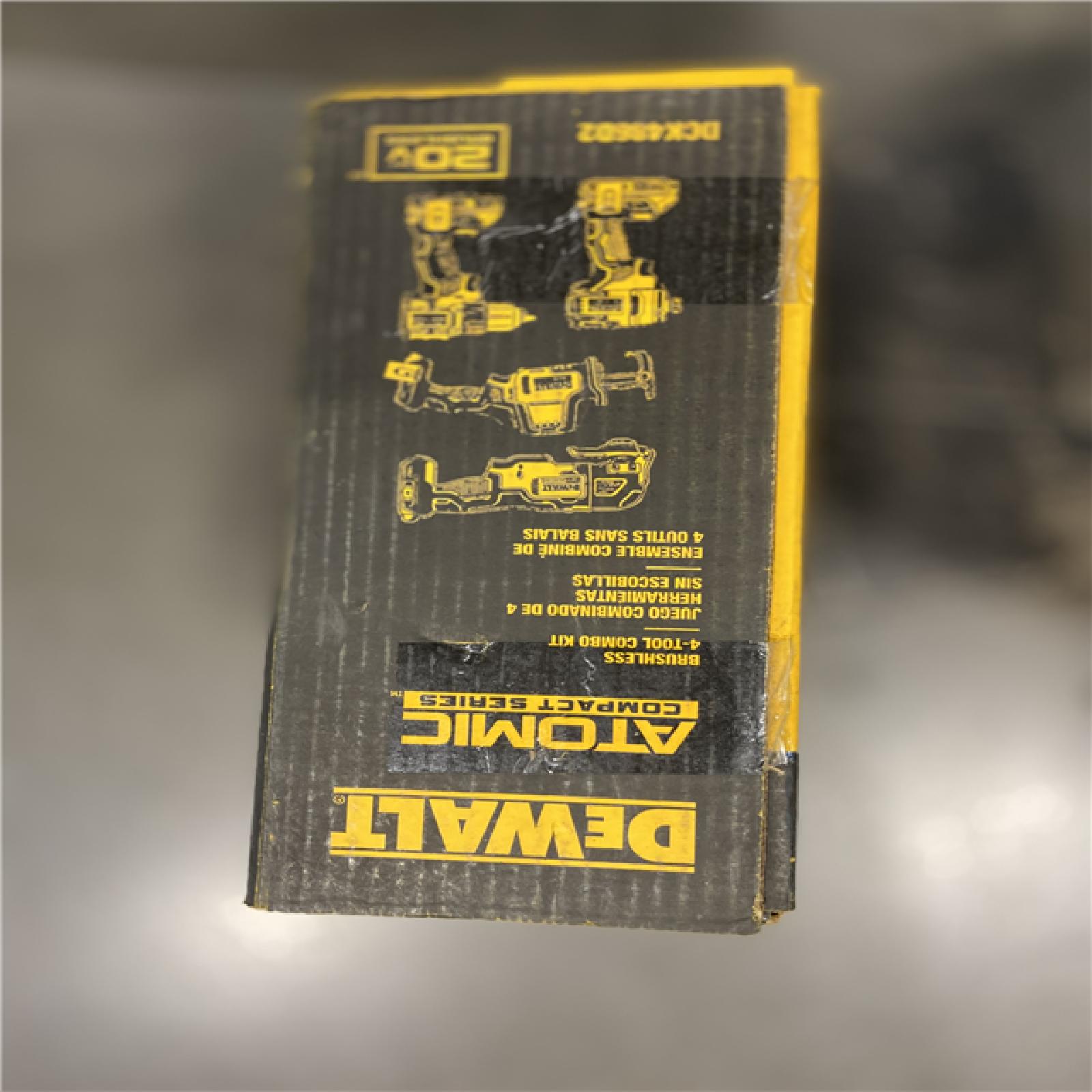 AS-IS -DeWalt 20V MAX ATOMIC Cordless Brushless 4 Tool Combo Kit