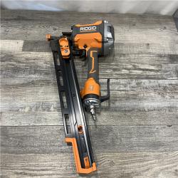 AS-IS RIDGID Pneumatic 21-Degree 3-1/2 in. Round Head Framing Nailer