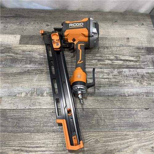 AS-IS RIDGID Pneumatic 21-Degree 3-1/2 in. Round Head Framing Nailer