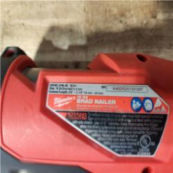 Houston Location AS-IS Milwaukee FUEL 18-Volt Lithium-Ion Brushless Cordless Gen II 18-Gauge Brad Nailer (Tool-Only)