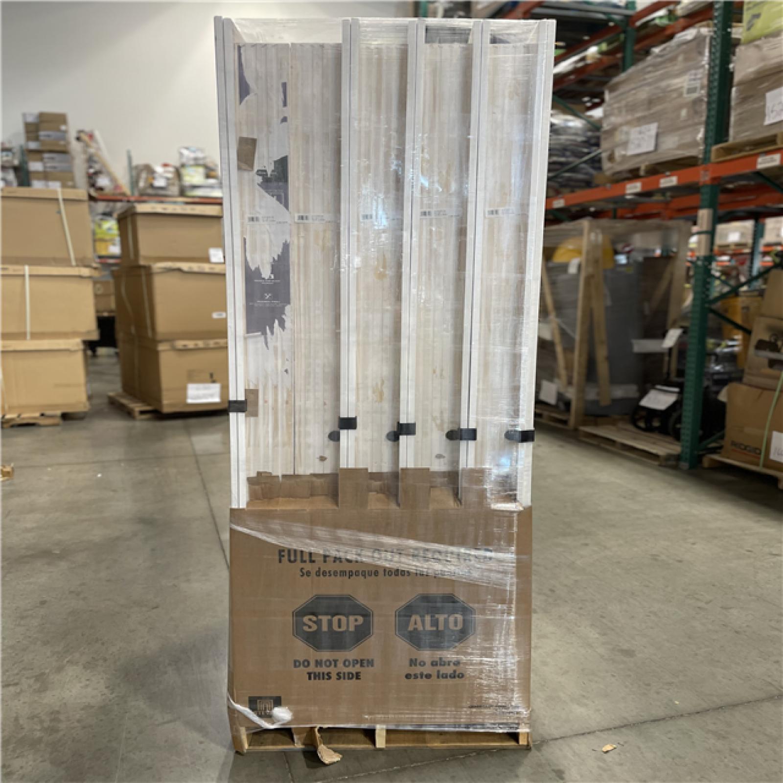 DALLAS LOCATION - 36 in. x 80 in. LH2P Sqtop Hollow Core White Primed Composite Smooth Single Prehung Interior Door w/356 Casing Blk-Hinge PALLET-(5 UNITS)