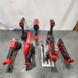 AS-IS- Milwaukee 18-Volt Lithium-Ion Cordless (7-Tool) Combo Kit