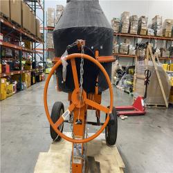 Dallas Location - As-Is TK Equipment 9 cu. ft. Poly Drum Towable Concrete Mixer with 270cc Gas Motor