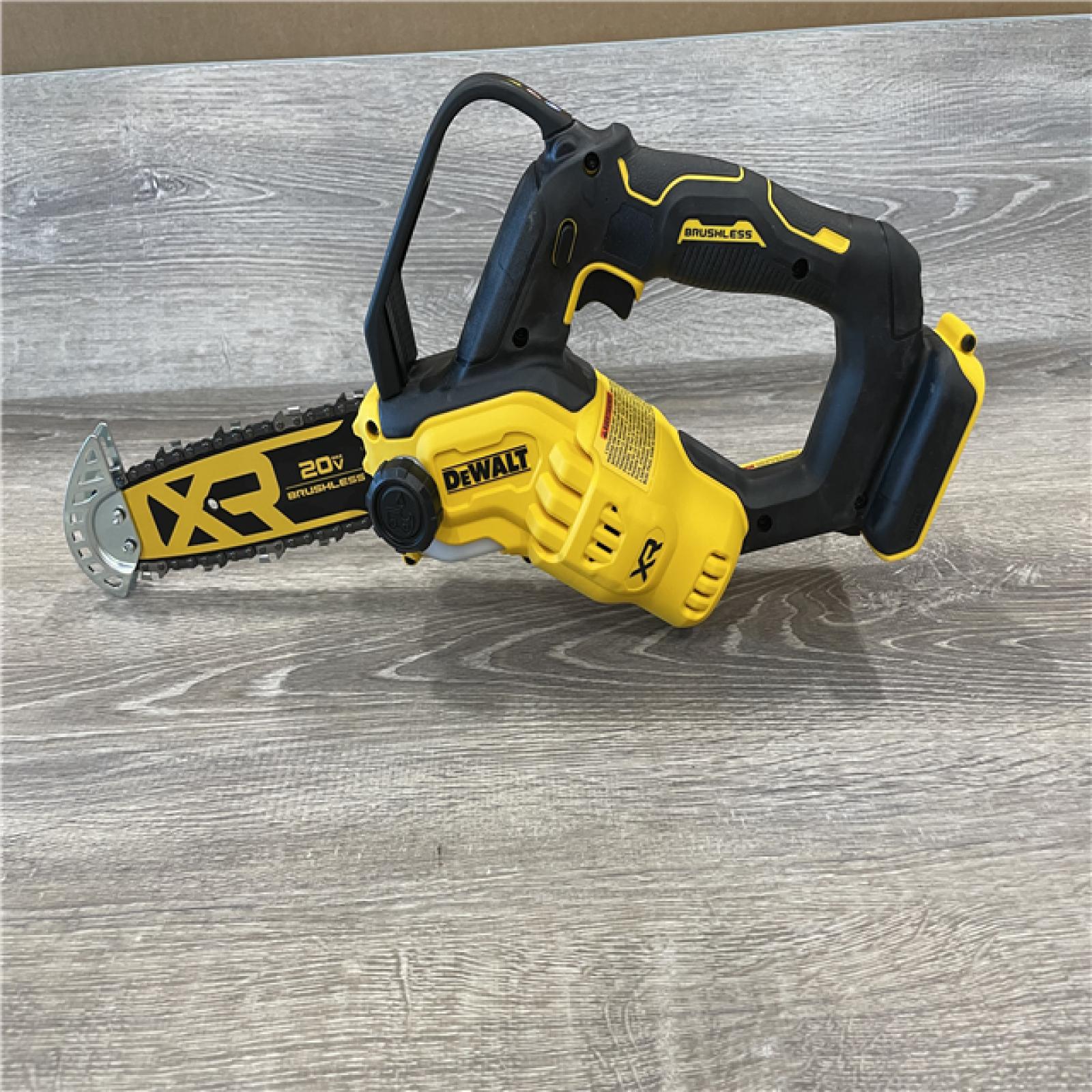 AS-IS DEWALT 20V MAX 8 in. Brushless Cordless Battery Powered Pruning Chainsaw (Tool Only)