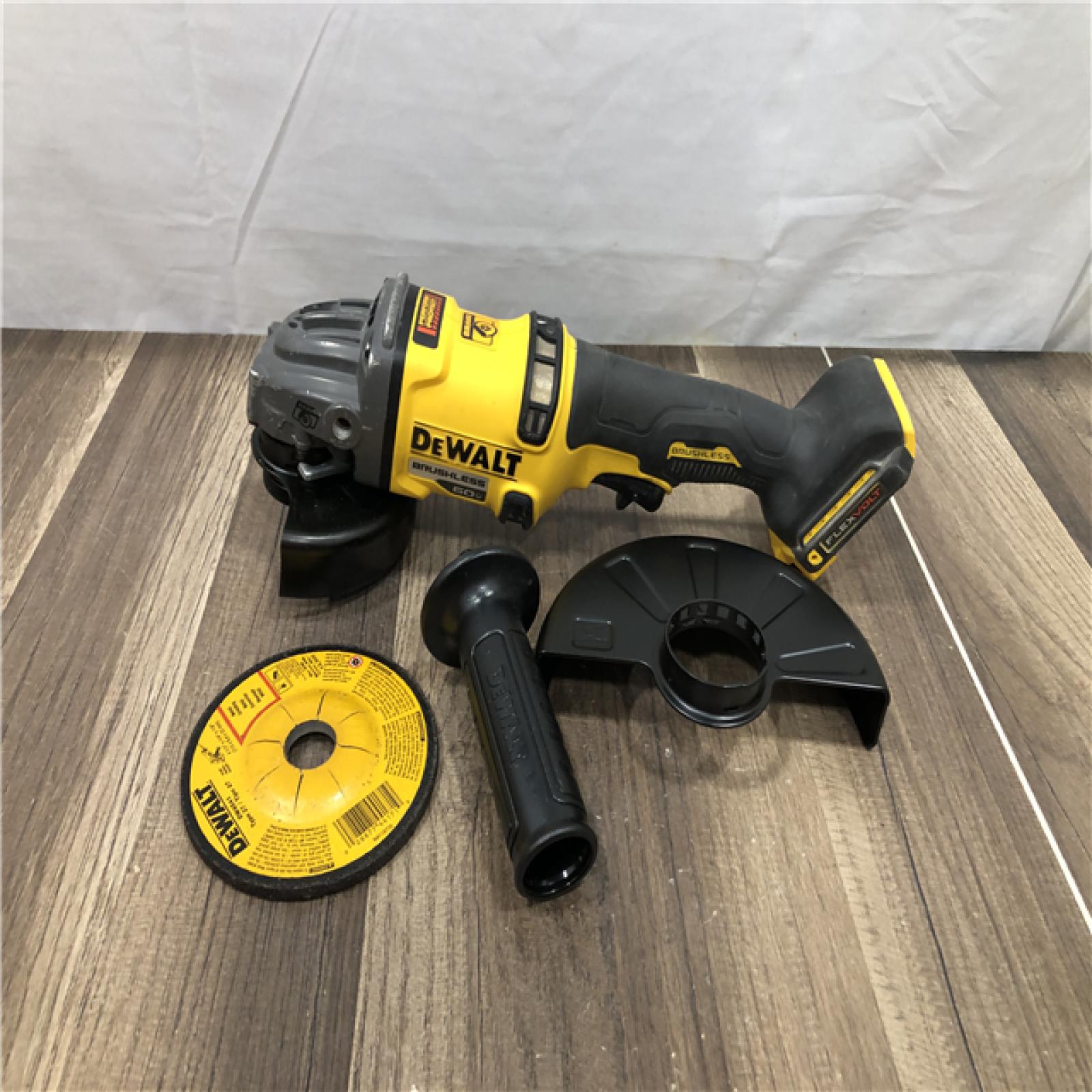 AS-IS DEWALT FLEXVOLT 60V MAX Cordless Brushless 4.5 in. to 6 in. Small Angle Grinder with Kickback Brake (Tool Only)