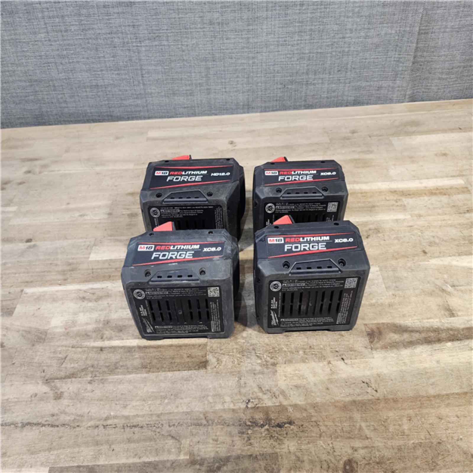 HOUSTON LOCATION - AS-IS MILWAUKEE FORGE BATTERY PACK QTY - 4