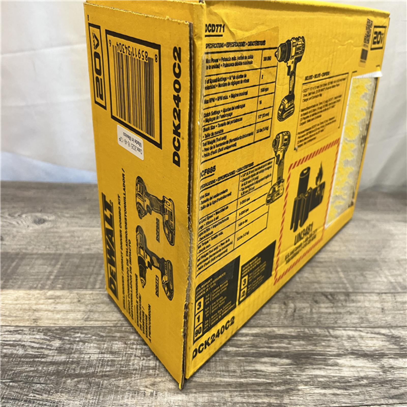 AS-IS DEWALT 20V MAX Cordless Drill/Impact 2 Tool Combo Kit