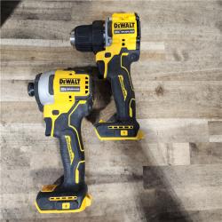 HOUSTON LOCATION - AS-IS Dewalt DCK225D2 20V MAX ATOMIC Brushless Compact Lithium-Ion 1/2 in. Cordless Drill Driver and 1/4 in. Impact Driver Combo Kit with 2 Batteries 2 Ah