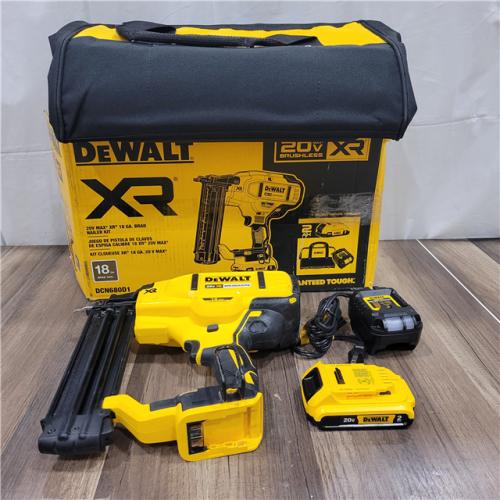 AS-IS  DEWALT 20V MAX XR 18 Gauge Brad Nailer Kit