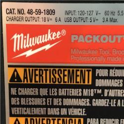 AS-IS Milwaukee 18V Lithium-Ion PACKOUT 6-Port Rapid Charger