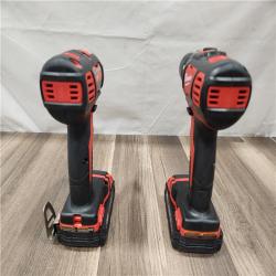 AS-IS- Milwaukee 18V Cordless Brushed 2-Tool Drill/Driver and Impact Driver Kit