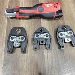 AS-IS Milwaukee M12 12-Volt Lithium-Ion Force Logic Cordless Press Tool Kit (3 Jaws Included) with Two 1.5 Ah Battery and Hard Case
