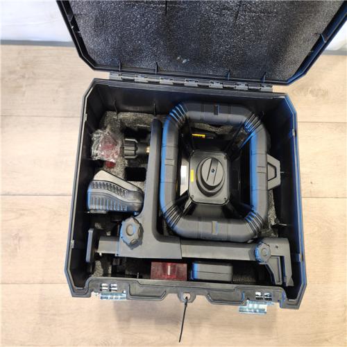 AS-IS- 20-Volt MAX Lithium-Ion 150 ft. Red Self-Leveling Rotary Laser Level with Detector  Battery 2Ah  Charger  & TSTAK Case