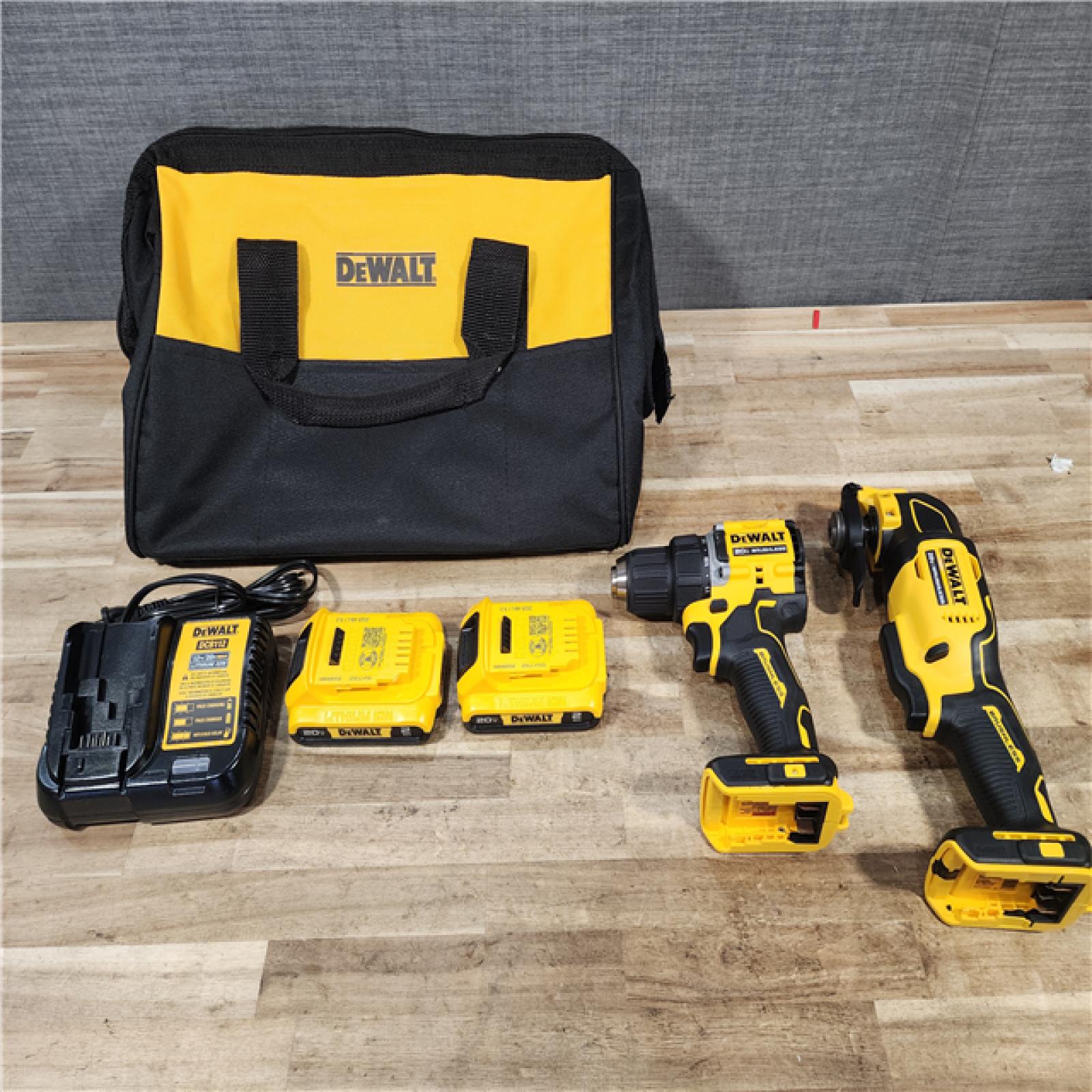 HOUSTON LOCATION - AS - IS DEWALT ATOMIC 20-Volt Lithium-Ion Cordless Brushless (2-Tool) Combo Kit