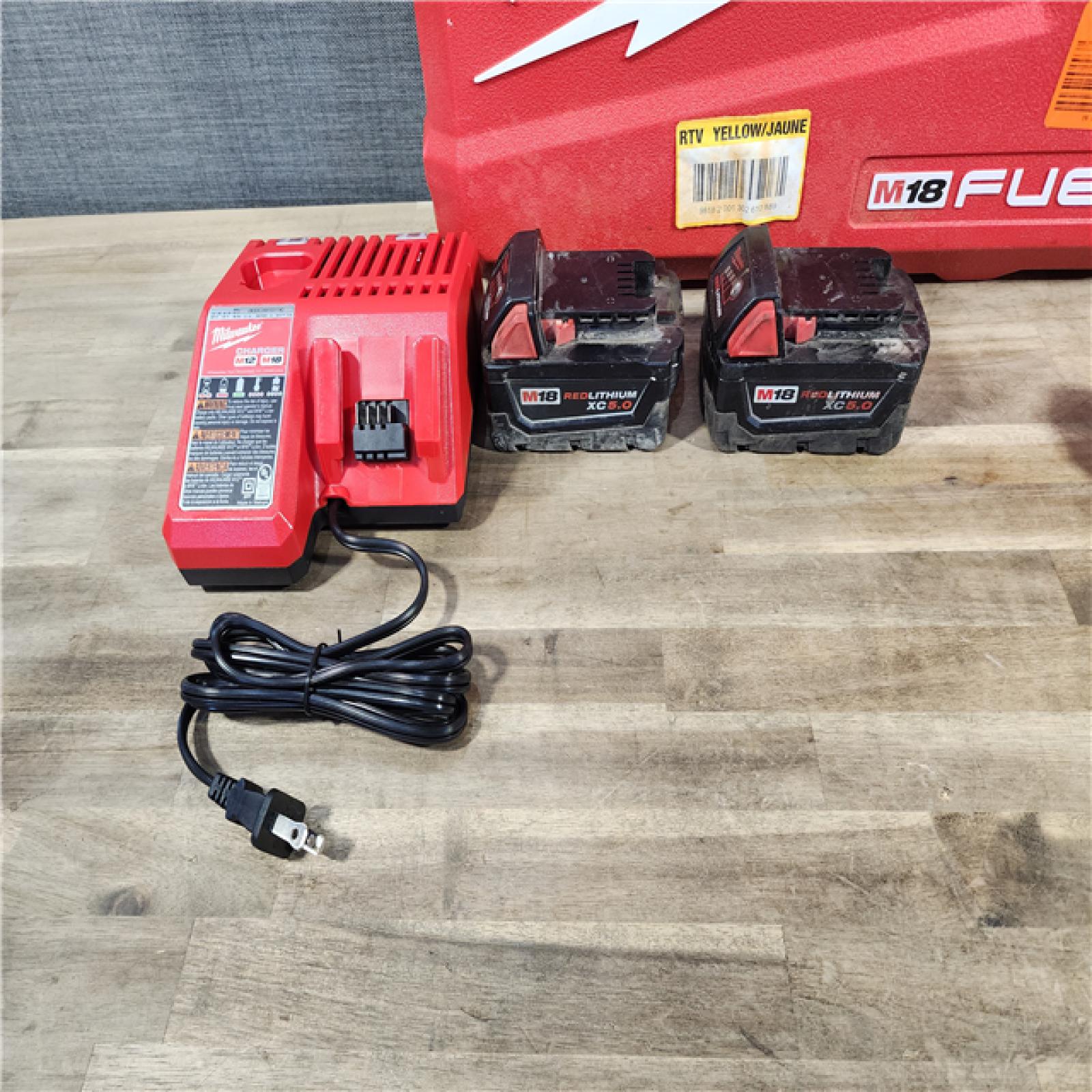 HOUSTON LOCATION - AS-IS MILWAUKEE M18 FUEL 18V Lithium-Ion Brushless Cordless Hammer Drill and Impact Driver Combo Kit (2-Tool) with 2 Batteries