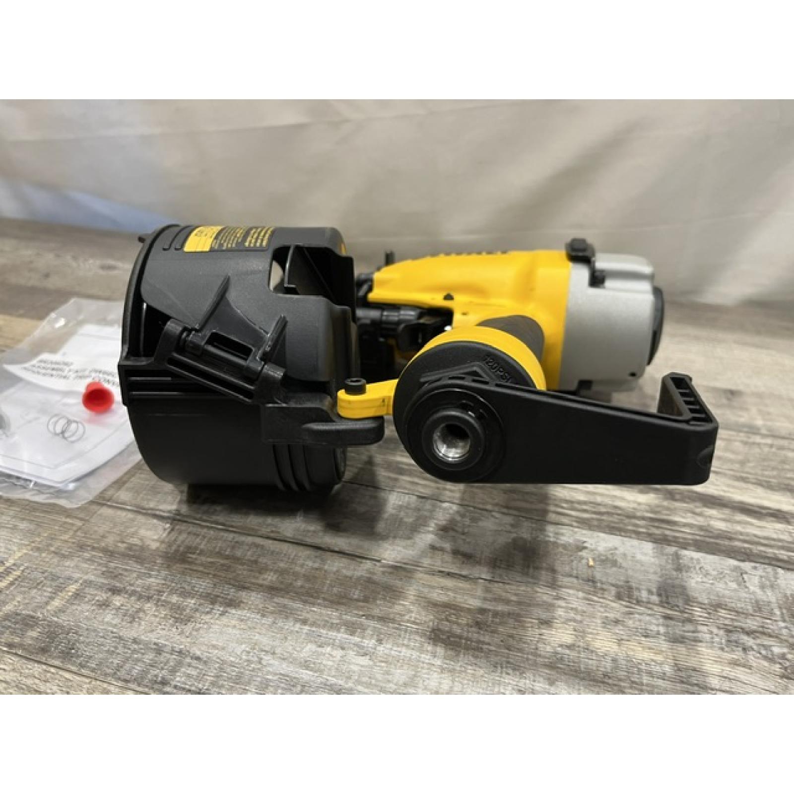 AS-IS DEWALT Pneumatic 15-Degree Coil Corded Siding Nailer