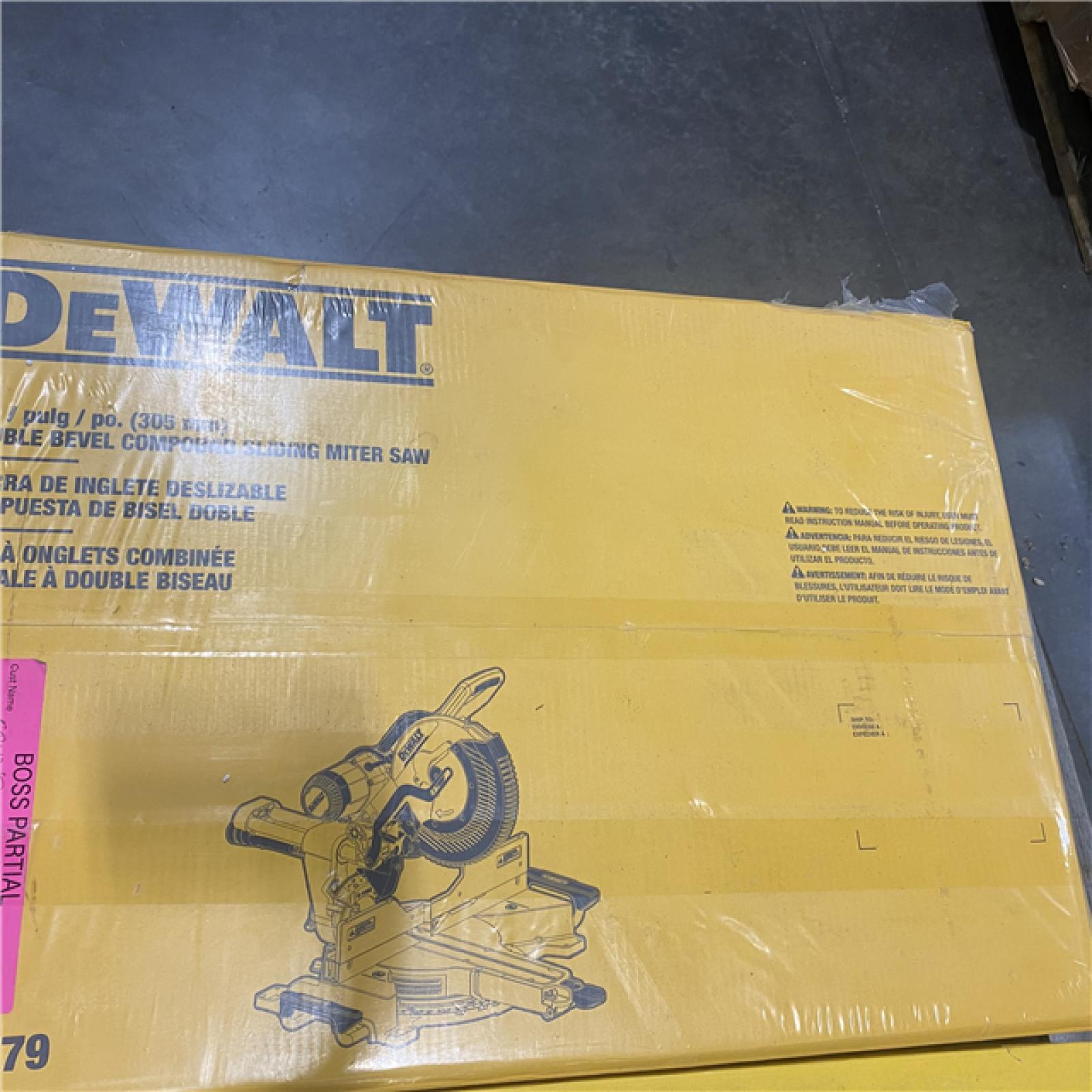 NEW- DeWalt 15 Amps 12 in. Corded Dual-Bevel Sliding Compound Miter Saw