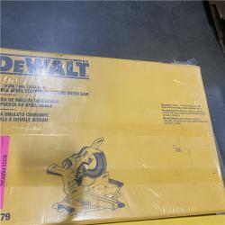 NEW- DeWalt 15 Amps 12 in. Corded Dual-Bevel Sliding Compound Miter Saw