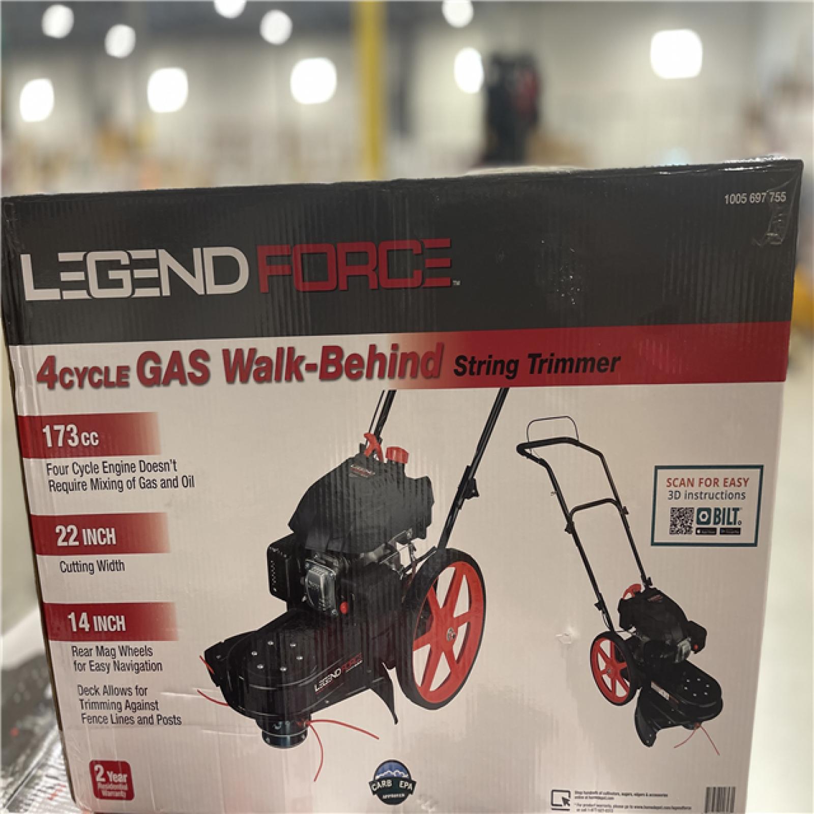 DALLAS LOCATION NEW! - Legend Force 22 in. 173 cc Gas Walk Behind String Trimmer/Mower