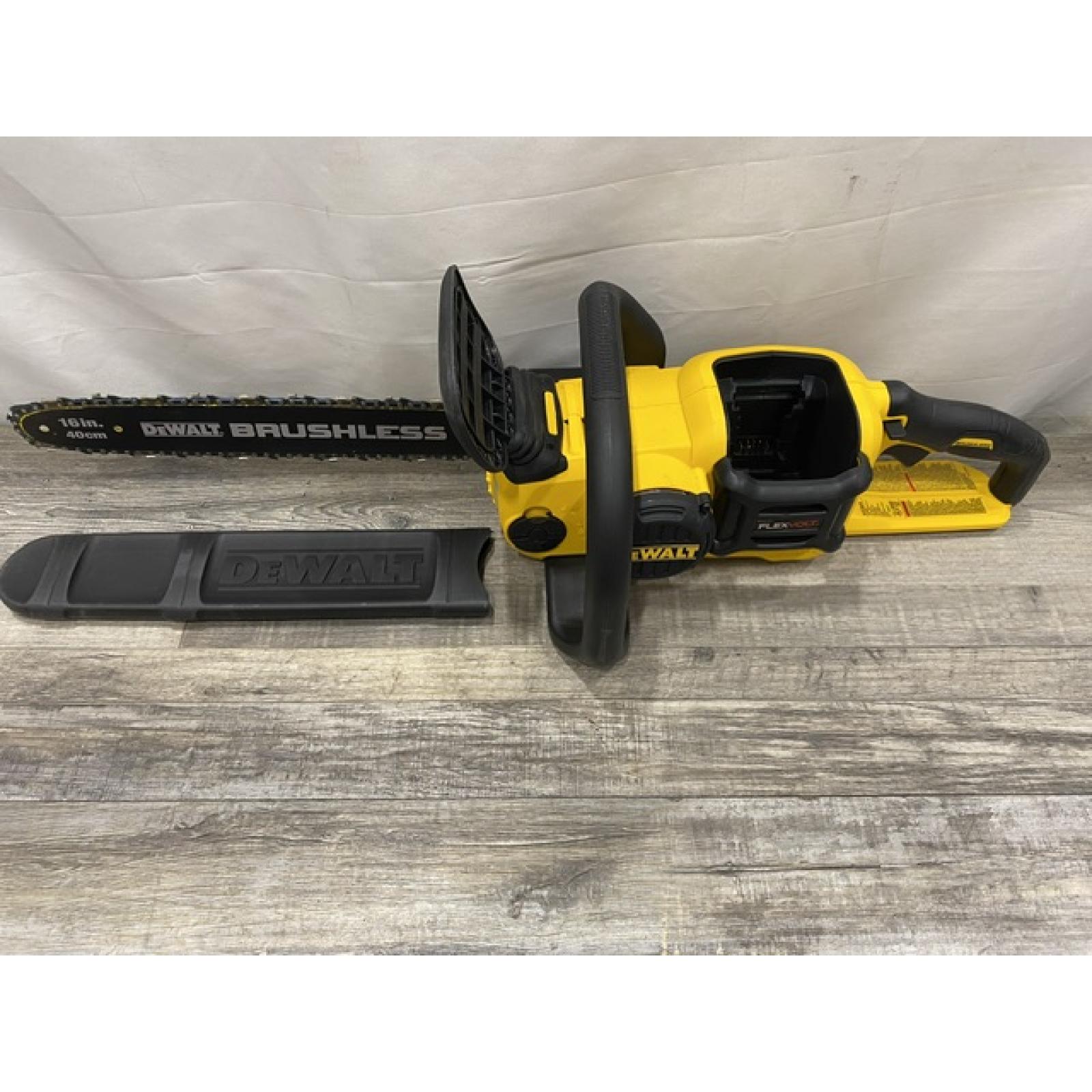 AS-IS DEWALT FLEXVOLT 60V MAX 16in. Brushless Cordless Battery Powered Chainsaw (Tool Only)