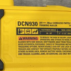 AS-IS DEWALT 20V 30 Degree Cordless Framing Nailer (Tool-Only)