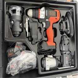 California NEW Black & Decker 20V Max Lithium-Ion Cordless Matrix 6-Tool Combo Kit w/Storage Case