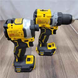 AS-IS  DEWALT 20V MAX XR Cordless Drill/Driver, ATOMIC Impact Driver 2 Tool Combo Kit