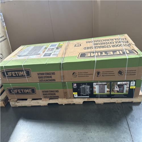 CALIFORNIA AS IS LIFETIME OUTDOOR STORAGE SHED