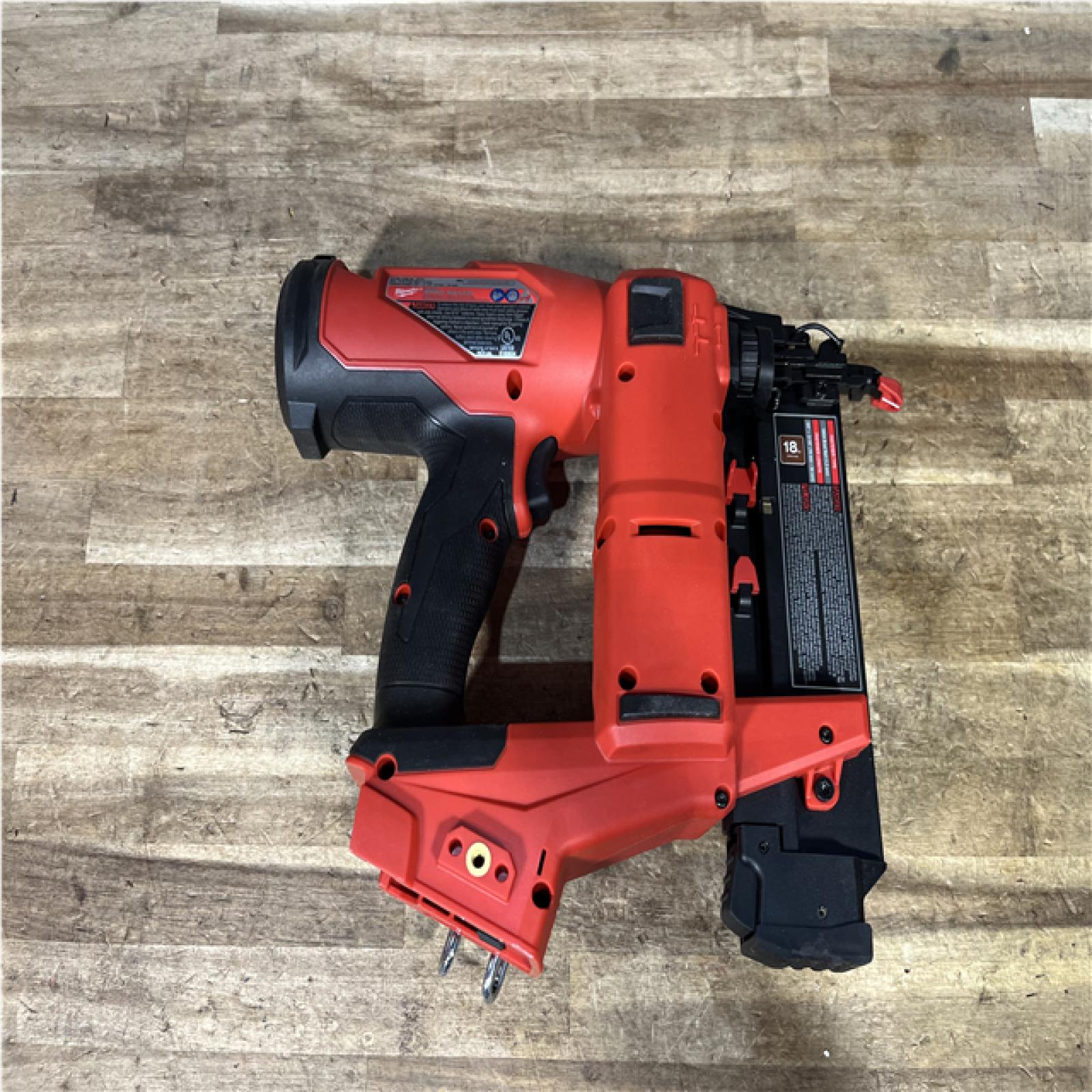 Houston Location AS-IS Milwaukee FUEL 18-Volt Lithium-Ion Brushless Cordless Gen II 18-Gauge Brad Nailer (Tool-Only)