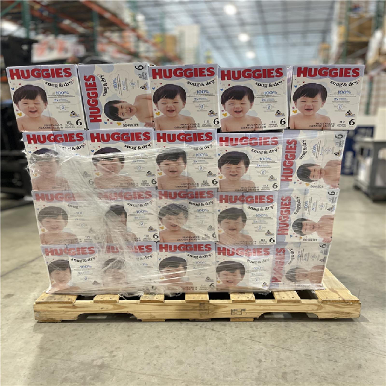 DALLAS LOCATION- Huggies Size 6 Diapers  Snug & Dry Baby Diapers PALLET-(40 CASES)