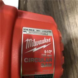 AS-IS Milwaukee 18V Lithium-Ion Cordless 6-1/2 in. Circular Saw (Tool-Only)