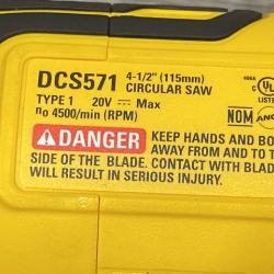 AS-IS DEWALT ATOMIC 20V MAX Cordless Brushless 4-1/2 in. Circular Saw (Tool Only)