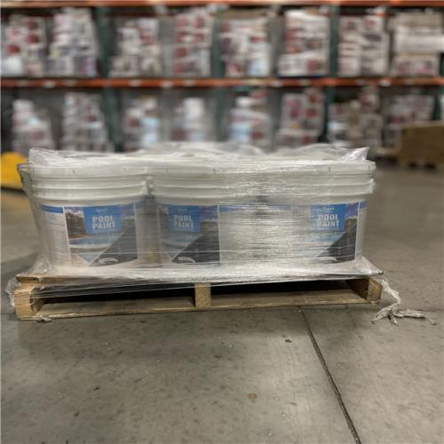DALLAS LOCATION -Dyco Pool Paint 5 Gal. 3150 White Semi-Gloss Acrylic Exterior Paint PALLET-(11 UNITS)