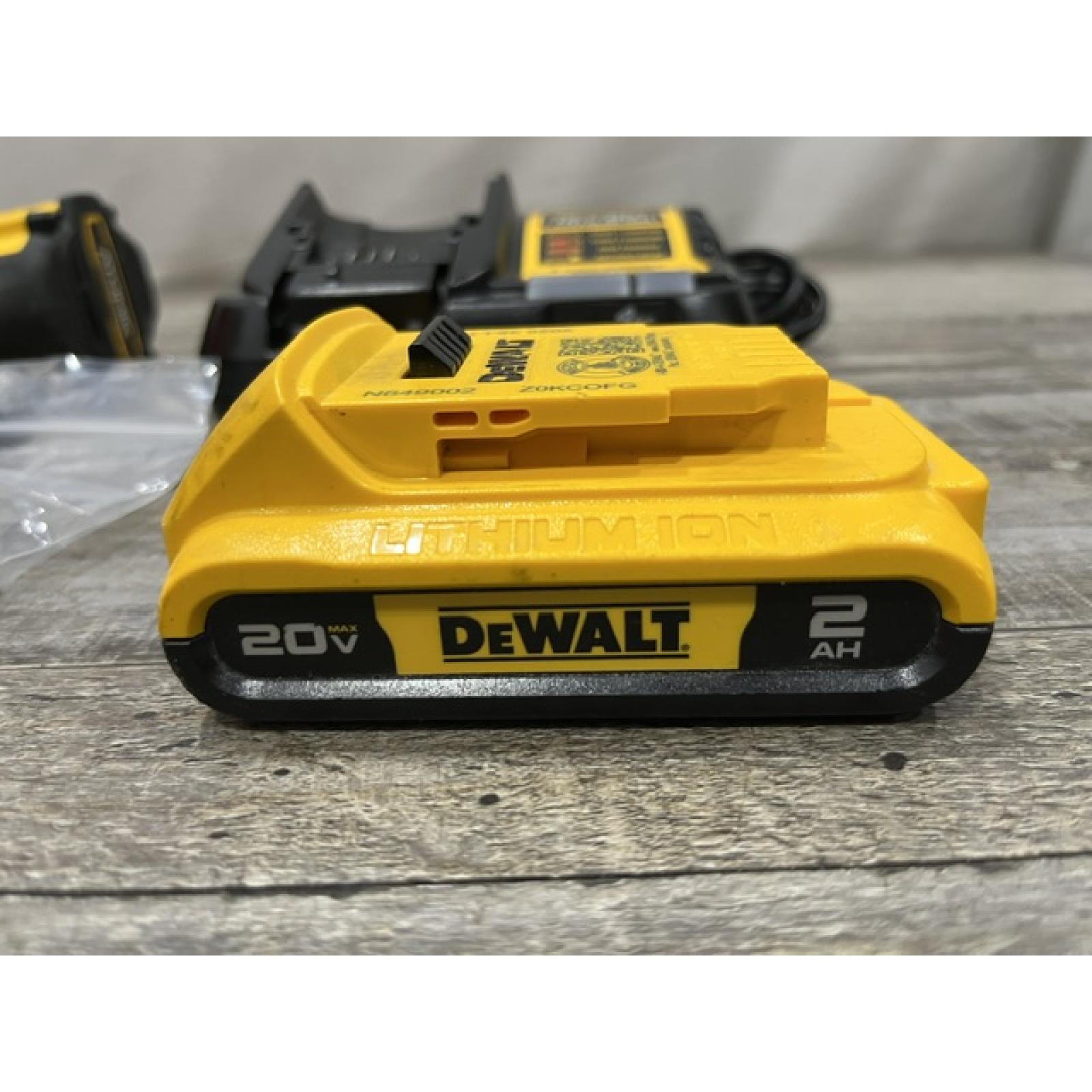 AS-IS DEWALT Atomic 20V Lithium-Ion Cordless Compact 1/2 in. Drill/Driver Kit