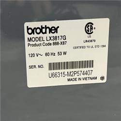 AS-IS Brother LX3817G 17-Stitch Portable Full-Size Sewing Machine  Grey