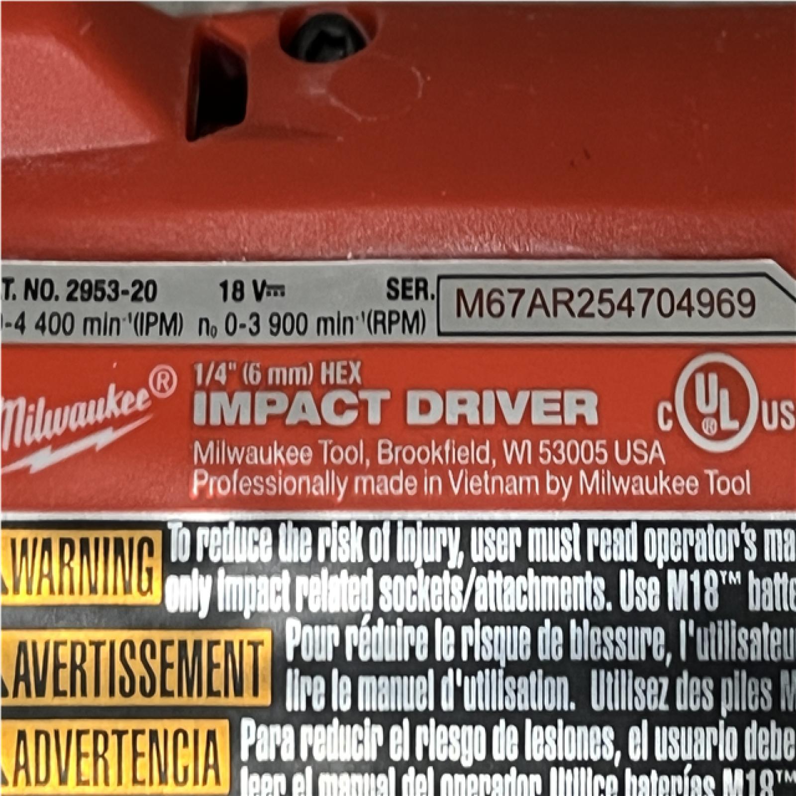 AS-IS Milwaukee FUEL 18V Lithium-Ion Brushless Cordless Hammer Drill and Impact Driver Combo Kit