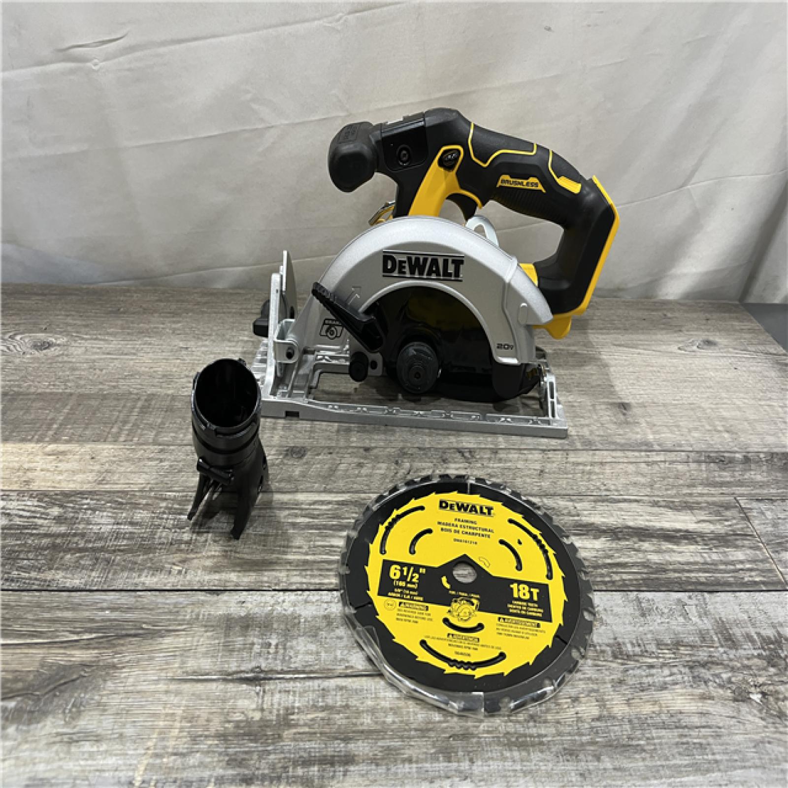 AS-IS DEWALT 20V MAX Cordless Brushless 6-1/2 in. Sidewinder Style Circular Saw (Tool Only)