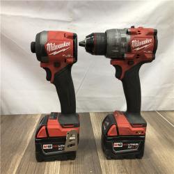 AS-IS Milwaukee  FUEL 18V Lithium-Ion Brushless Cordless Hammer Drill and Impact Driver Combo Kit