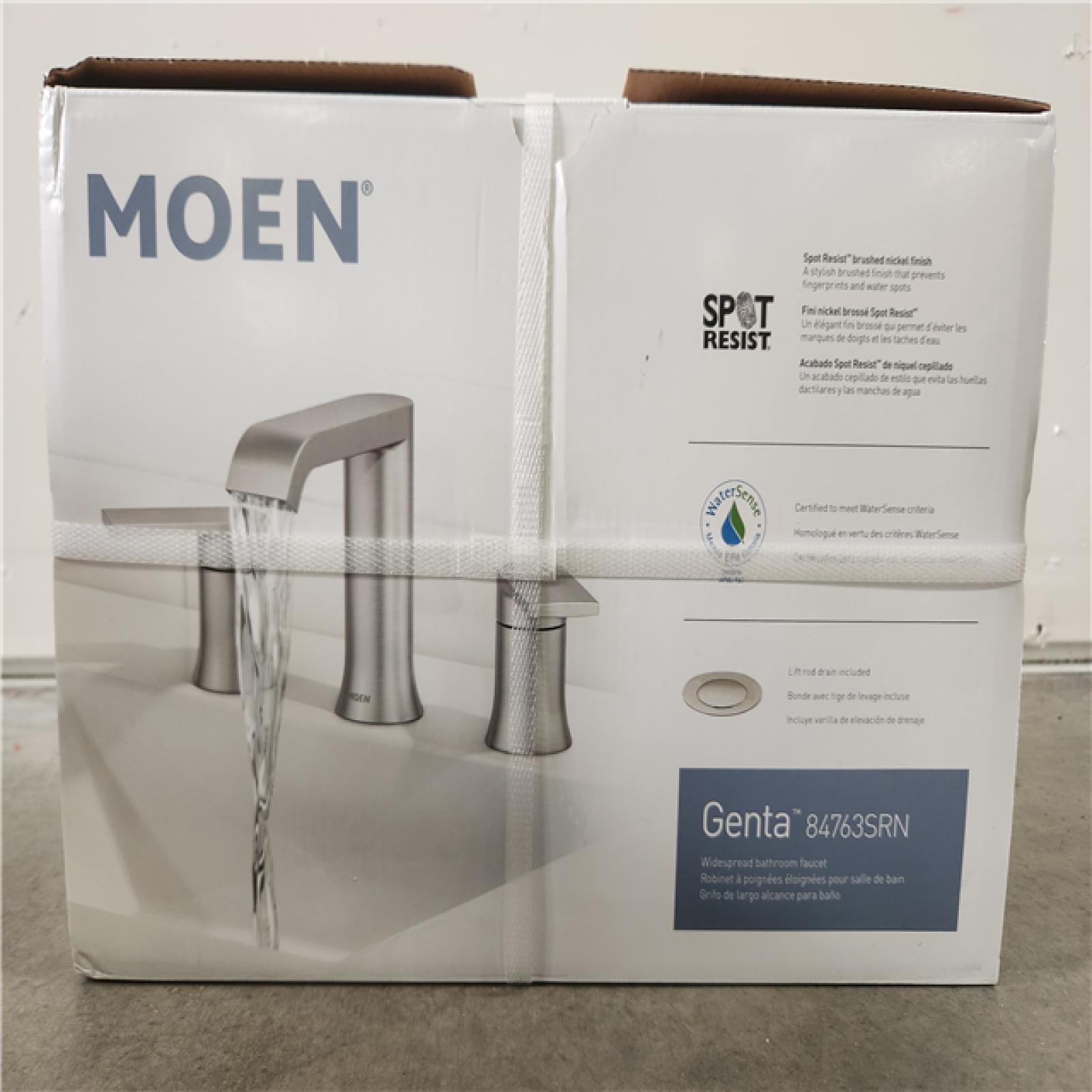 Phoenix Location NEW MOEN Genta 8 in. Widespread Double Handle Bathroom Faucet in Chrome(Valve Included)