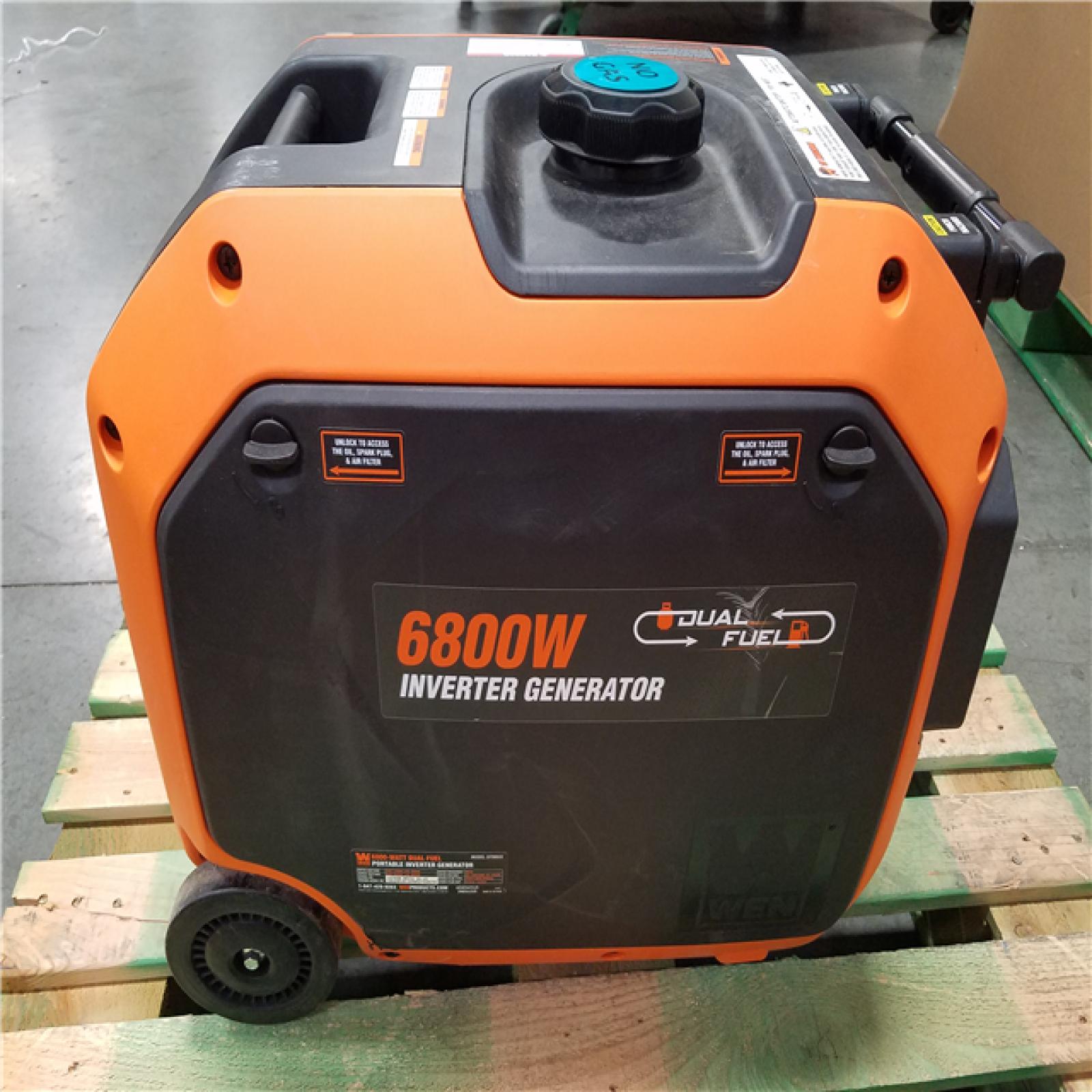 CALIFORNIA AS-IS WEN 6800W INVERTER GENERATOR