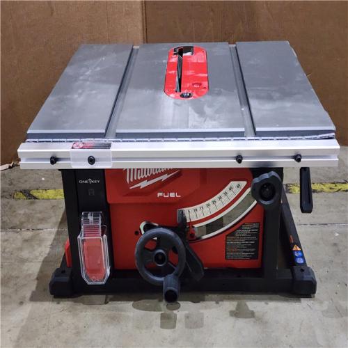 HOUSTON LOCATION - AS-IS Milwaukee M18 FUEL ONE-KEY 18-Volt Lithium-Ion Brushless Cordless 8-1/4 in. Table Saw W/ CHARGER