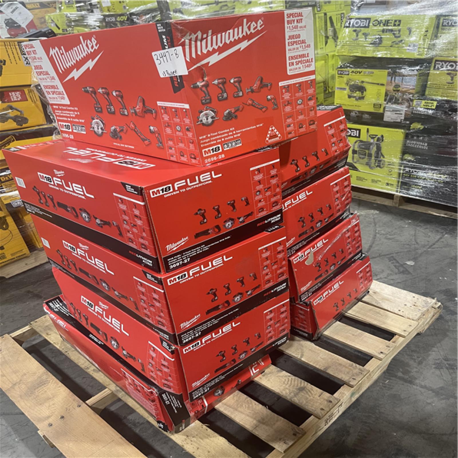 Pittston Location As-Is Power Tools Partial Truckload (13 Pallets) 3447-B