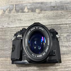 AS-IS Canon A-1 A1 35MM SLR Film Camera with 50mm 1.4 Canon Lens