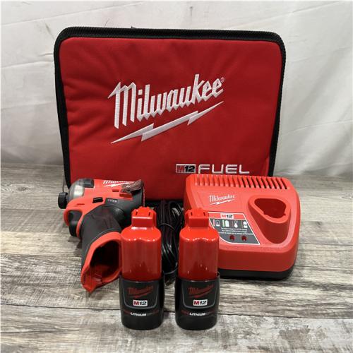 AS-IS Milwaukee FUEL SURGE 12V Lithium-Ion Brushless Cordless 1/4 in. Hex Impact Driver Compact Kit