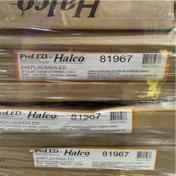 DALLAS LOCATION- AS-IS HOME HALCO 2 ft. x 4 ft 128-Watt Flat LED Panel Cool White 4000k (33 UNITS)