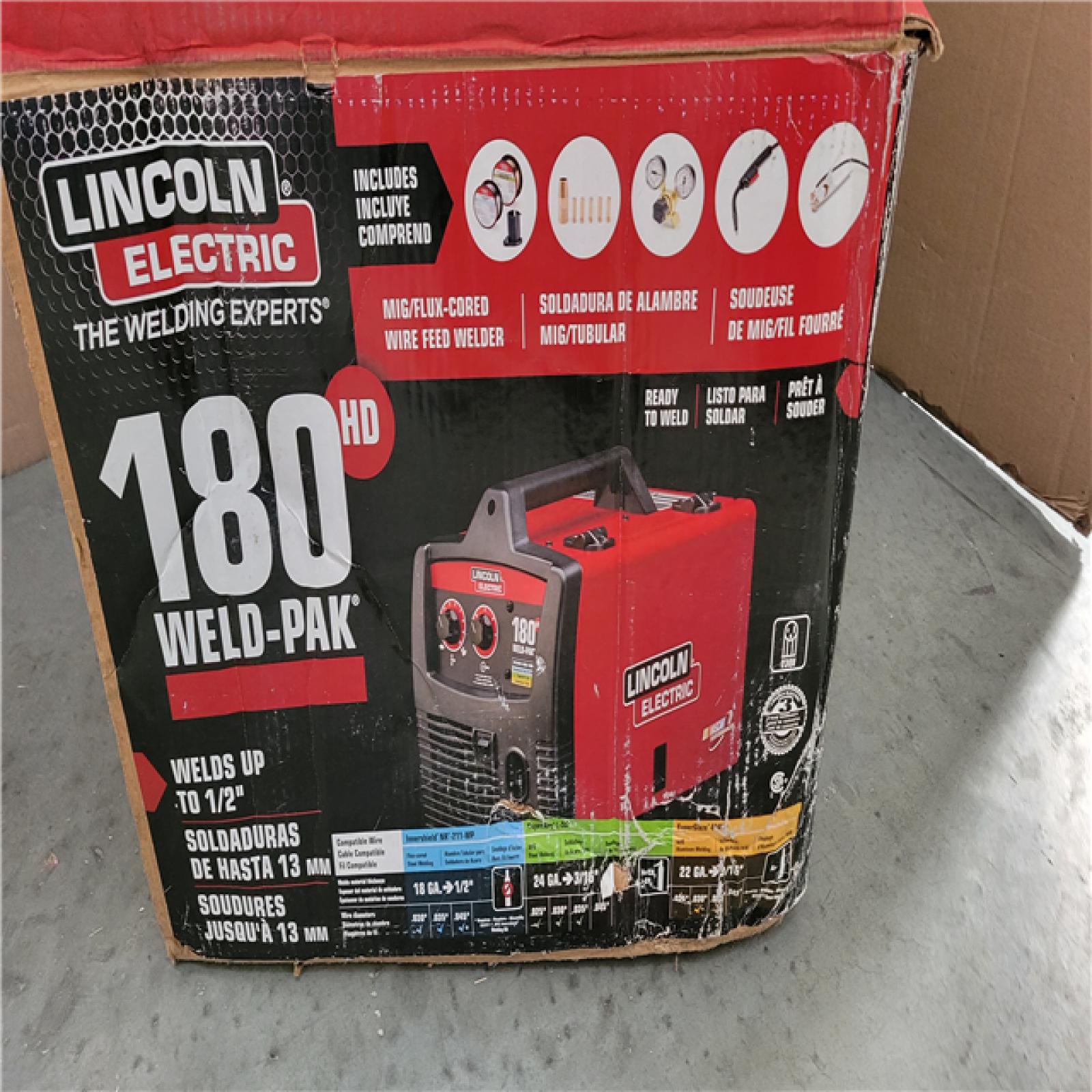 CALIFORNIA AS-IS LINCOLN ELECTRIC 180 WELD-PAK