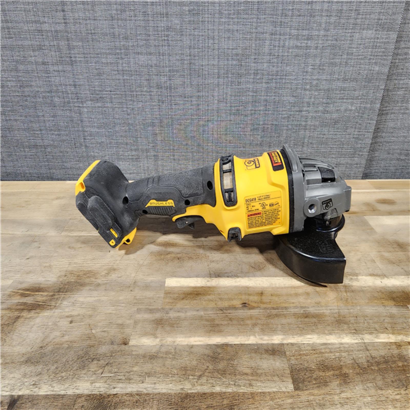 HOUSTON LOCATION - AS-IS DEWALT 60V MAX Cordless Brushless 4.5 in. to 6 in. Small Angle Grinder with Kickback Brake (Tool Only)